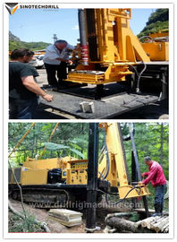 Máy khoan lõi thủy lực bánh xích 2000M cho thăm dò khoáng sản, khí đốt, dầu mỏ