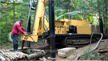Máy khoan lõi thủy lực bánh xích 2000M cho thăm dò khoáng sản, khí đốt, dầu mỏ