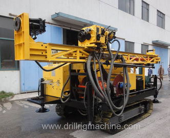 Máy khoan địa chất 1200m / Máy khoan lõi kim cương bề mặt thủy lực bánh xích